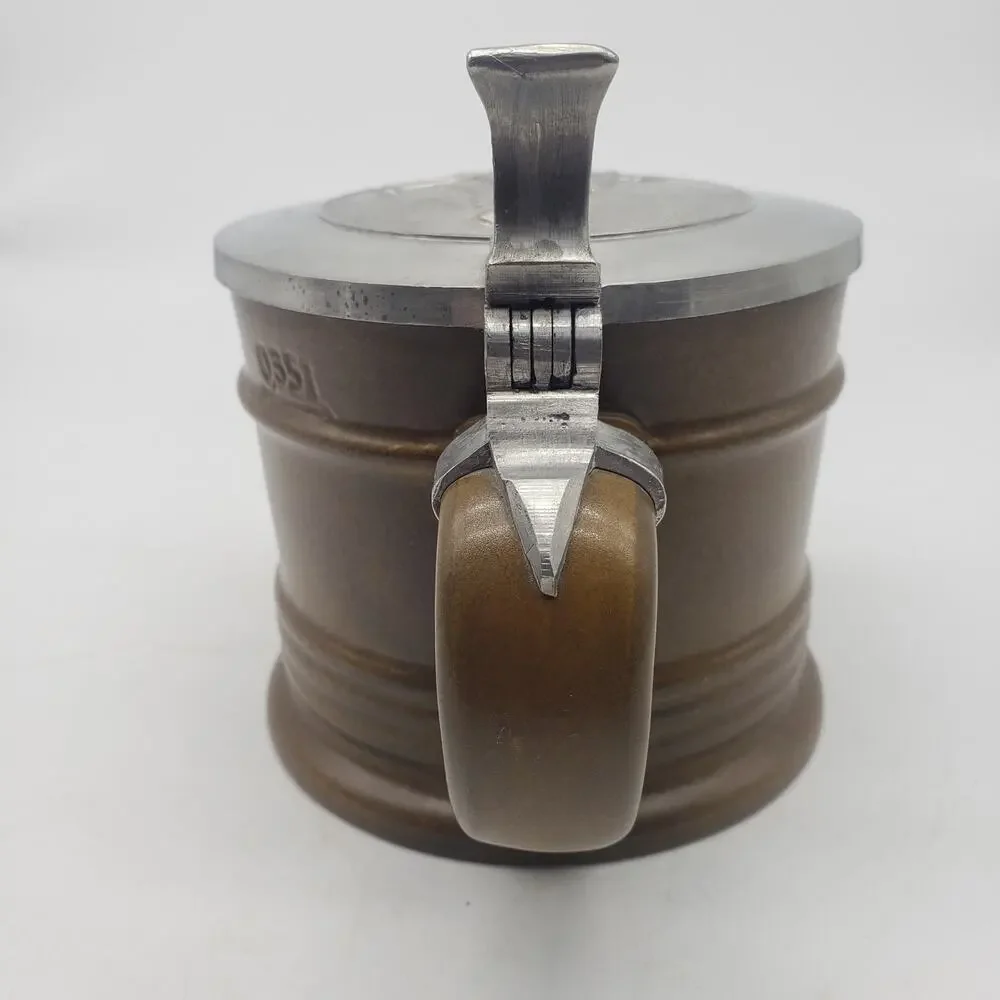 VTG Oeslauer Manufaktur Bavaria for Goebel Tennis Beer Stein Pewter & Ceramic‎